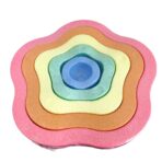 Jucarie Senzoriala de Echilibru, Embo, Tip Stepping Stones, 5 Piese, din Spuma, pentru Miscare, Sarituri, Prindere, Diametru 28 cm, Model 2, Multicolor - imagine 9