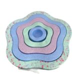 Jucarie Senzoriala de Echilibru, Embo, Tip Stepping Stones, 5 Piese, din Spuma, pentru Miscare, Sarituri, Prindere, Diametru 28 cm, Model 4, Multicolor - imagine 3