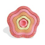 Jucarie Senzoriala de Echilibru, Embo, Tip Stepping Stones, 5 Piese, din Spuma, pentru Miscare, Sarituri, Prindere, Diametru 28 cm, Model 1, Multicolor