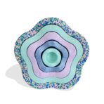 Jucarie Senzoriala de Echilibru, Embo, Tip Stepping Stones, 5 Piese, din Spuma, pentru Miscare, Sarituri, Prindere, Diametru 28 cm, Model 3, Multicolor