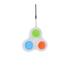 Jucarie senzoriala spinner Embo- Fidget Toy, Simple Dimple, 7 cm, Alb/Multicolor - imagine 6