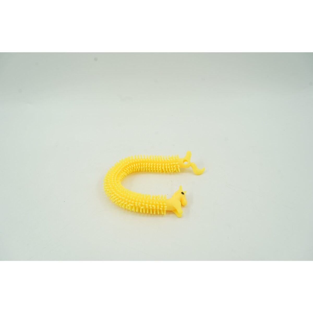 Jucarie senzoriala superelastica, antistres, Fidget toy, Unicorn noodles, Galben - imagine 3
