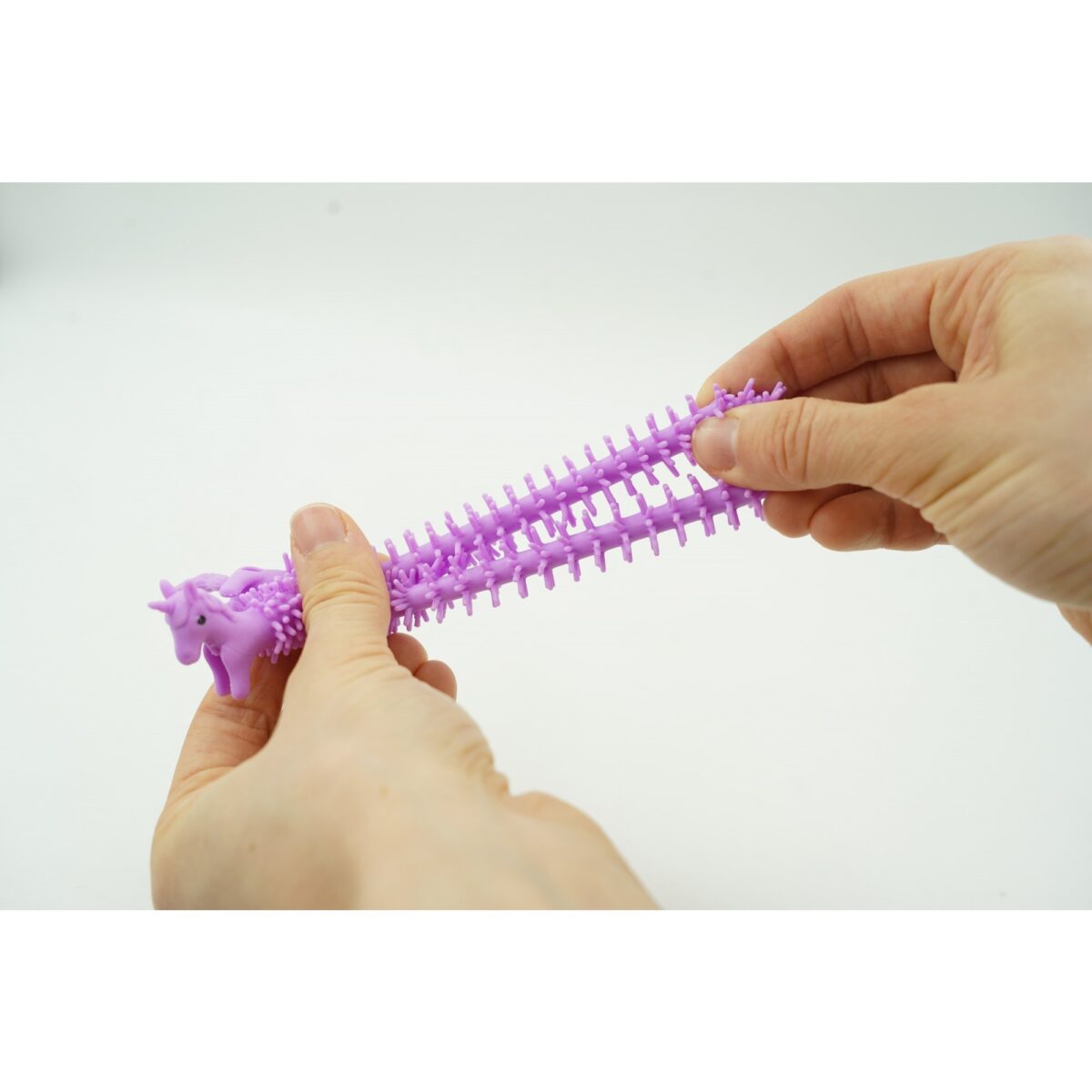 Jucarie senzoriala superelastica, antistres, Fidget toy, Unicorn noodles, Mov - imagine 2
