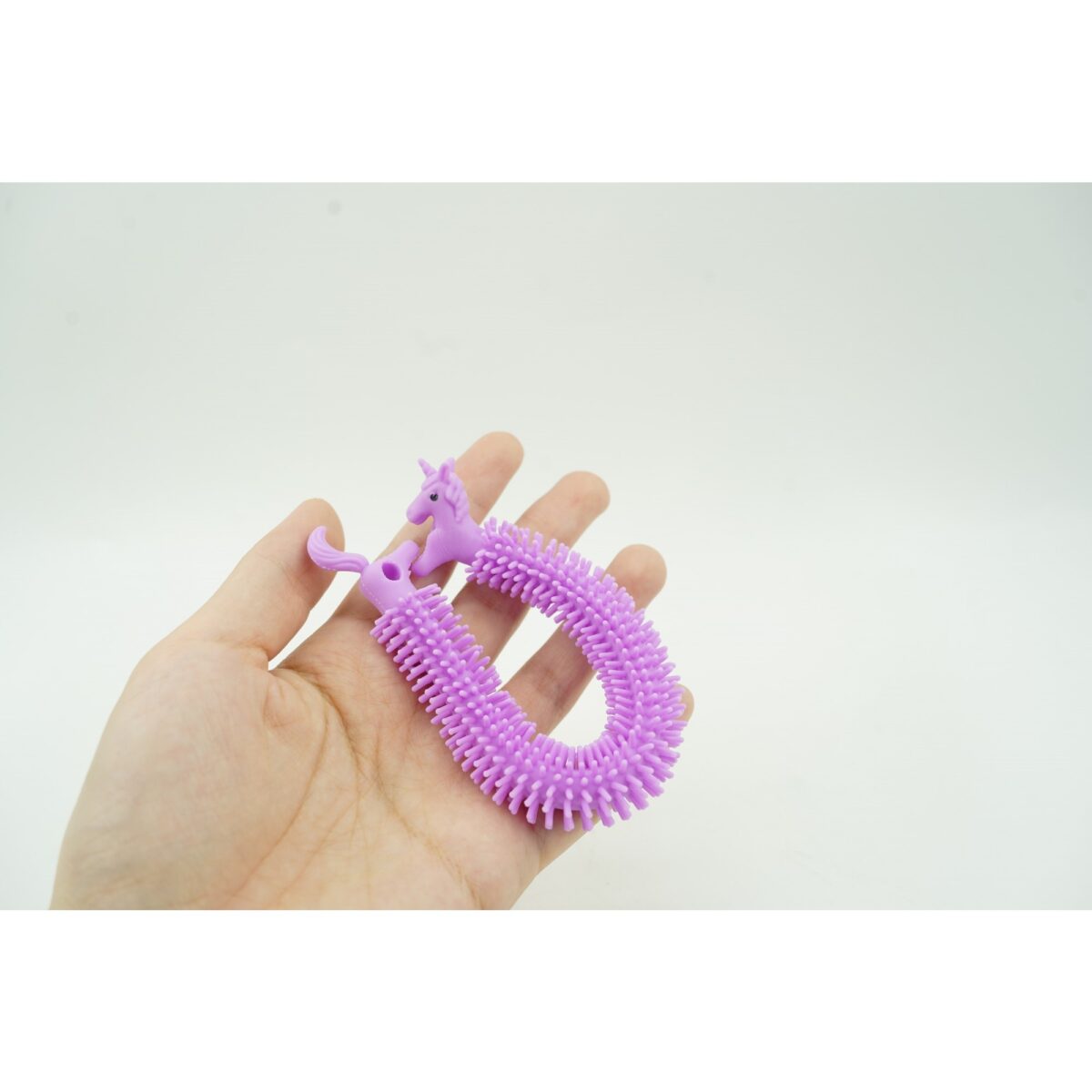 Jucarie senzoriala superelastica, antistres, Fidget toy, Unicorn noodles, Mov - imagine 5