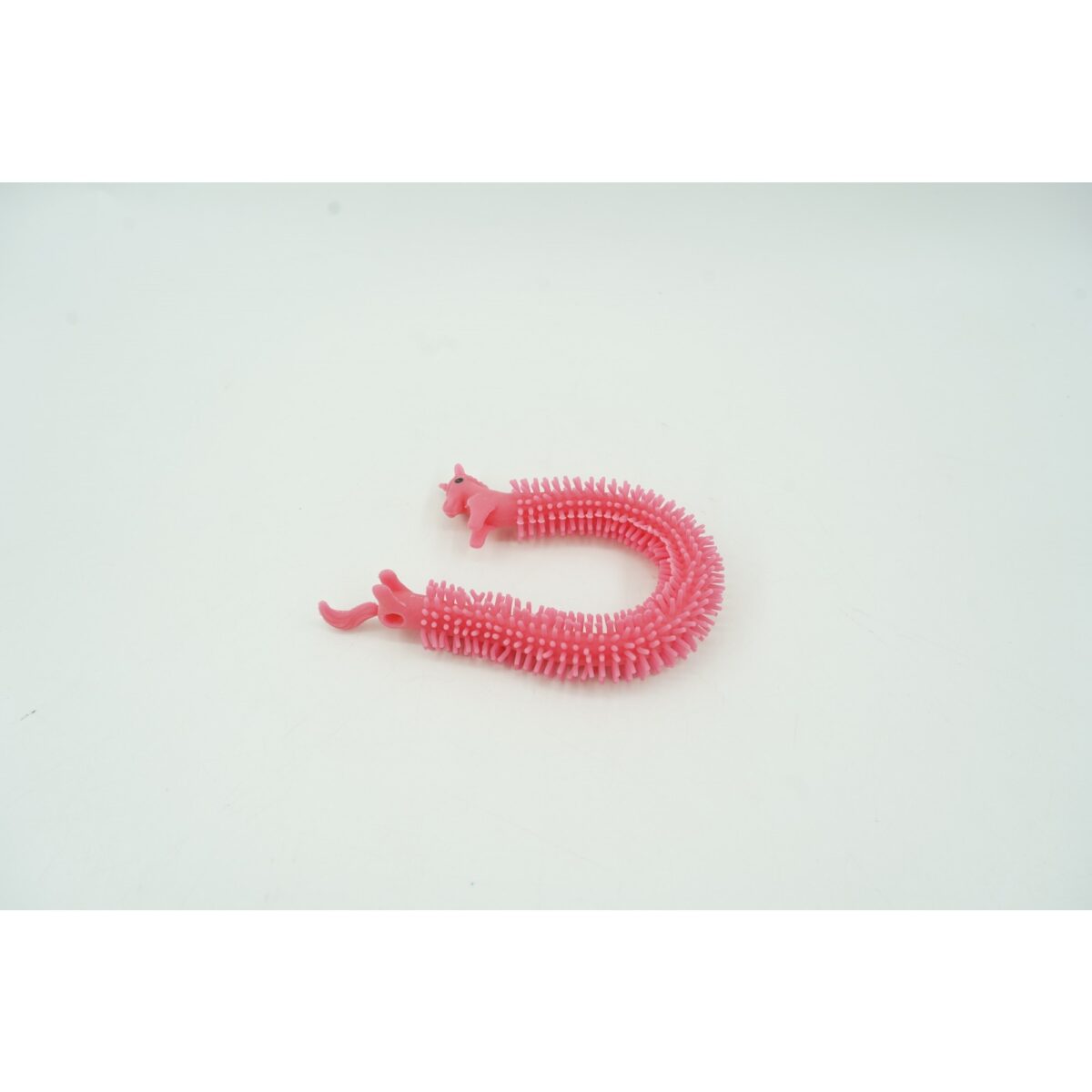 Jucarie senzoriala superelastica, antistres, Fidget toy, Unicorn noodles, Roz - imagine 4