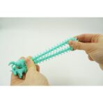 Jucarie senzoriala superelastica, antistres, Fidget toy, Unicorn noodles, Verde - imagine 2