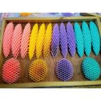 Jucarie Worm Fidget de Decompresie, Embo, Anti Stres, Dimensiune Compacta 10 cm, Dimensiune Extinsa 24.5 cm, Mov - imagine 7