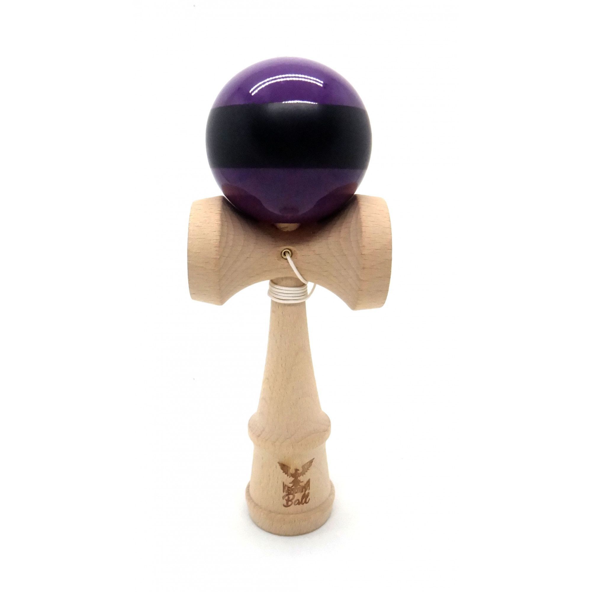 kendama-ball-originala-stripe-negru-lemn-fag-mov-main-61f023b2487b4 Kendama Ball Originala Stripe Negru Lemn Fag Mov - imagine 1