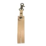 Husa pentru Kendama, Embo, Husa de Depozitare pentru Kendama, din Piele Ecologica, Catarama cu Agatare pentru Transportare, Model Breloc Simplu, 19.5 x 2.5 cm, Apricot