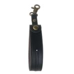Husa pentru Kendama, Embo, Husa de Depozitare pentru Kendama, din Piele Ecologica, Catarama cu Agatare pentru Transportare, Model Breloc Simplu, 19.5 x 2.5 cm, Negru