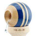 Kendama X Originala RAINBOW, Profesionala, Embo, Cupe Mari KING SIZE V3, Super Sticky, Gaura in Baza, Rulment Metalic, din lemn 18 cm, Ata 55 cm, Albastru/Maro - imagine 6