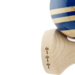 Kendama X Originala RAINBOW, Profesionala, Embo, Cupe Mari KING SIZE V3, Super Sticky, Gaura in Baza, Rulment Metalic, din lemn 18 cm, Ata 55 cm, Albastru/Maro - imagine 7