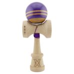 Kendama X Originala RAINBOW, Profesionala, Embo, Cupe Mari KING SIZE V3, Super Sticky, Gaura in Baza, Rulment Metalic, din lemn 18 cm, Ata 55 cm, Indigo/Maro - imagine 2
