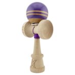 Kendama X Originala RAINBOW, Profesionala, Embo, Cupe Mari KING SIZE V3, Super Sticky, Gaura in Baza, Rulment Metalic, din lemn 18 cm, Ata 55 cm, Indigo/Maro - imagine 3