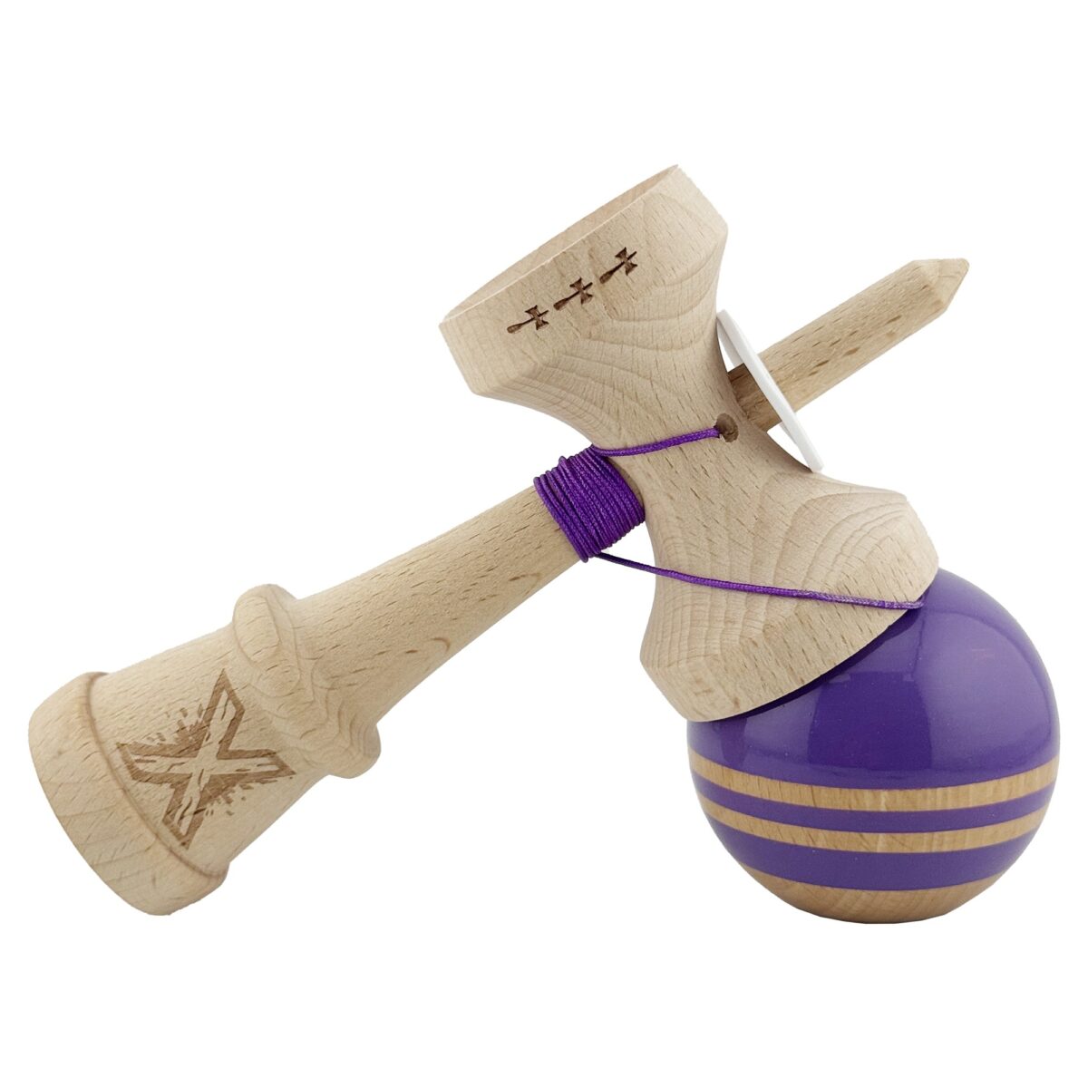 kendama-originala-x-rainbow-super-sticky-v3-king-size-cup-gaura-in-baza-profesionala-flippy-din-lemn-692d88cb04213 Kendama X Originala RAINBOW, Profesionala, Embo, Cupe Mari KING SIZE V3, Super Sticky, Gaura in Baza, Rulment Metalic, din lemn 18 cm, Ata 55 cm, Indigo/Maro - imagine 5
