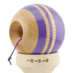 Kendama X Originala RAINBOW, Profesionala, Embo, Cupe Mari KING SIZE V3, Super Sticky, Gaura in Baza, Rulment Metalic, din lemn 18 cm, Ata 55 cm, Indigo/Maro - imagine 6