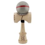 Kendama X Originala Silken, Profesionala, Embo, Cupe Mari KING SIZE V3, Super Sticky, Gaura in Baza, Rulment Metalic, din lemn 18 cm, Ata 55 cm, Ice Gri - imagine 2