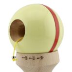 Kendama X Originala Silken, Profesionala, Embo, Cupe Mari KING SIZE V3, Super Sticky, Gaura in Baza, Rulment Metalic, din lemn 18 cm, Ata 55 cm, Cream Galben - imagine 6
