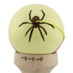 Kendama X Originala Silken, Profesionala, Embo, Cupe Mari KING SIZE V3, Super Sticky, Gaura in Baza, Rulment Metalic, din lemn 18 cm, Ata 55 cm, Cream Galben - imagine 9