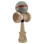 Kendama X Originala Silken, Profesionala, Embo, Cupe Mari KING SIZE V3, Super Sticky, Gaura in Baza, Rulment Metalic, din lemn 18 cm, Ata 55 cm, Ice Gri