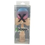 Kendama X Originala, Profesionala, Embo, din Lemn, 18 cm, Rubber Grip, Gradient Albastru deschis/Mov/Roz - imagine 3