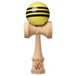 Kendama USA Tribute TRB305 Triple Stripe Galben Negru - imagine 2