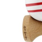 Kendama X CHICANOS Originala, Profesionala, Embo, Big Cups V2, Super Sticky cu Cupe Mari, Rulment Metalic, din lemn 18 cm, Ata 55 cm, Auriu/Alb - imagine 6