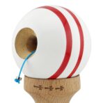Kendama X CHICANOS Originala, Profesionala, Embo, Big Cups V2, Super Sticky cu Cupe Mari, Rulment Metalic, din lemn 18 cm, Ata 55 cm, Albastru/Alb - imagine 6