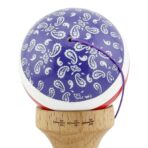 Kendama X CHICANOS Originala, Profesionala, Embo, Big Cups V2, Super Sticky cu Cupe Mari, Rulment Metalic, din lemn 18 cm, Ata 55 cm, Violet/Alb - imagine 9