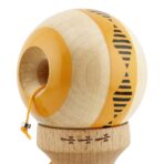 Kendama X FREQUENCY Originala, Profesionala, Embo, Big Cups V2, Super Sticky cu Cupe Mari, Rulment Metalic, din lemn 18 cm, Ata 55 cm, Portocaliu/Maro - imagine 5