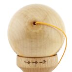 Kendama X FREQUENCY Originala, Profesionala, Embo, Big Cups V2, Super Sticky cu Cupe Mari, Rulment Metalic, din lemn 18 cm, Ata 55 cm, Portocaliu/Maro - imagine 8