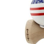 Kendama X Originala CHICANOS, Profesionala, Embo, Cupe Mari KING SIZE V3, Super Sticky, Gaura in Baza, Rulment Metalic, din lemn 18 cm, Ata 55 cm, Mov/Alb - imagine 7