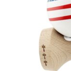 Kendama X Originala CHICANOS, Profesionala, Embo, Cupe Mari KING SIZE V3, Super Sticky, Gaura in Baza, Rulment Metalic, din lemn 18 cm, Ata 55 cm, Albastru/Alb - imagine 7