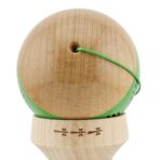 Kendama X Originala FREQUENCY, Profesionala, Embo, Cupe Mari KING SIZE V3, Super Sticky, Gaura in Baza, Rulment Metalic, din lemn 18 cm, Ata 55 cm, Verde/Maro - imagine 9