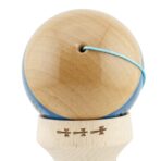 Kendama X Originala FREQUENCY, Profesionala, Embo, Cupe Mari KING SIZE V3, Super Sticky, Gaura in Baza, Rulment Metalic, din lemn 18 cm, Ata 55 cm, Albastru/Maro - imagine 9