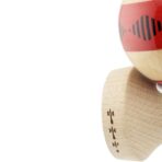 Kendama X Originala FREQUENCY, Profesionala, Embo, Cupe Mari KING SIZE V3, Super Sticky, Gaura in Baza, Rulment Metalic, din lemn 18 cm, Ata 55 cm, Rosu/Maro - imagine 7