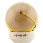 Kendama X Originala FREQUENCY, Profesionala, Embo, Cupe Mari KING SIZE V3, Super Sticky, Gaura in Baza, Rulment Metalic, din lemn 18 cm, Ata 55 cm, Galben/Maro - imagine 10