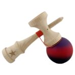 Kendama X Originala, Profesionala, Embo, Big Cups V2, Rubber Grip cu Cupe Mari, Rulment Metalic cu Ata 55 cm,Â Mov/Rosu/Negru - imagine 4