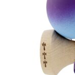 Kendama X Originala, Profesionala, Embo, Big Cups V2, Rubber Grip cu Cupe Mari, Rulment Metalic cu Ata 55 cm, Violet/Albastru - imagine 5