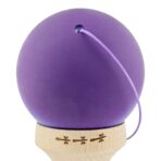 Kendama X Originala, Profesionala, Embo, Big Cups V2, Rubber Grip cu Cupe Mari, Rulment Metalic cu Ata 55 cm, Violet/Albastru - imagine 7