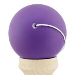 Kendama X Originala, Profesionala, Embo, Big Cups V2, Rubber Grip cu Cupe Mari, Rulment Metalic cu Ata 55 cm, Gradient Mov/ Albastru - imagine 9