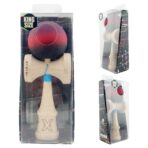 Kendama X Originala, Profesionala, Embo, Big Cups V2, Rubber Grip cu Cupe Mari, Rulment Metalic cu Ata 55 cm,Â Mov/Rosu/Negru - imagine 9