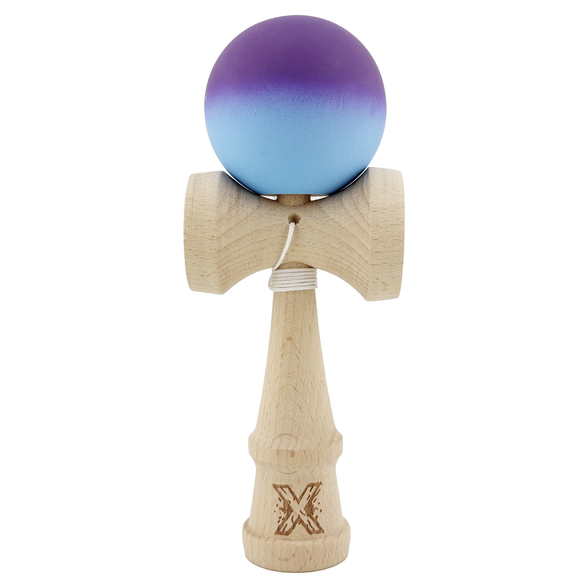 kendama-x-originala-profesionala-flippy-big-cups-v2-rubber-grip-cu-cupe-mari-rulment-metalic-cu-ata-main-691734fc7054d Kendama X Originala, Profesionala, Embo, Big Cups V2, Rubber Grip cu Cupe Mari, Rulment Metalic cu Ata 55 cm, Gradient Mov/ Albastru - imagine 1