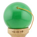 Kendama X Originala, Profesionala, Embo, Big Cups V2, Super Sticky cu Cupe Mari, din lemn 18 cm, Rulment Metalic cu Ata 55 cm, Verde/Alb - imagine 8