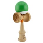 Kendama X Originala, Profesionala, Embo, Big Cups V2, Super Sticky cu Cupe Mari, din lemn 18 cm, Rulment Metalic cu Ata 55 cm, Verde/Alb - imagine 9