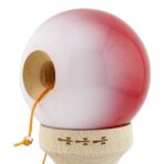 Kendama X Originala, Profesionala, Embo, Big Cups V2, Super Sticky cu Cupe Mari, din lemn 18 cm, Rulment Metalic cu Ata 55 cm, Gradient Rosu/Alb - imagine 5