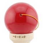 Kendama X Originala, Profesionala, Embo, Big Cups V2, Super Sticky cu Cupe Mari, din lemn 18 cm, Rulment Metalic cu Ata 55 cm, Gradient Rosu/Alb - imagine 8