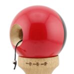 Kendama X Originala, Profesionala, Embo, Big Cups V2, Super Sticky cu Cupe Mari, Rulment Metalic, din lemn 18 cm, Ata 55 cm, Negru/Rosu - imagine 6