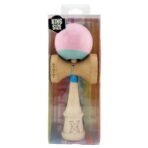 Kendama X Originala, Profesionala, Embo, Big Cups V2, Super Sticky cu Cupe Mari, Rulment Metalic, din lemn 18 cm, Ata 55 cm, Roz/Verde - imagine 5