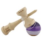 Kendama X Originala, Profesionala, Embo, Big Cups V2, Super Sticky Legendary Cupe Mari, Rulment Metalic cu Ata 55 cm, Purpuriu/Mov/Lila - imagine 4